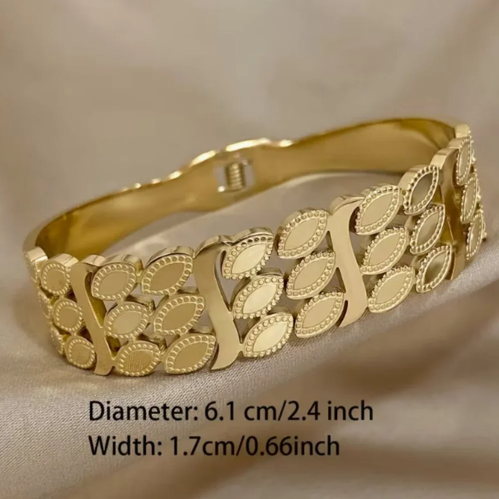 Elegant Fashionable Ear Of Wheat Bracelet Stainless Steel Jewelry Bracelet